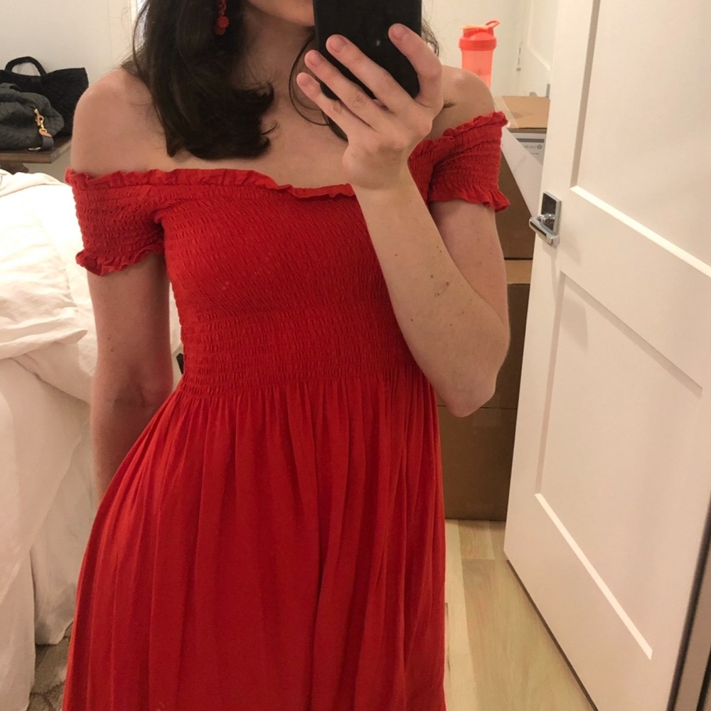 Bardot Cindy off the shoulder dress